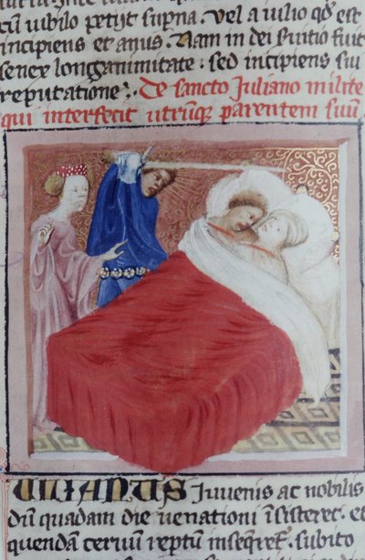Paní Gen 1111 Page z Legenda Aurea, Bruggy, kolem 1400-10 od Flemish School