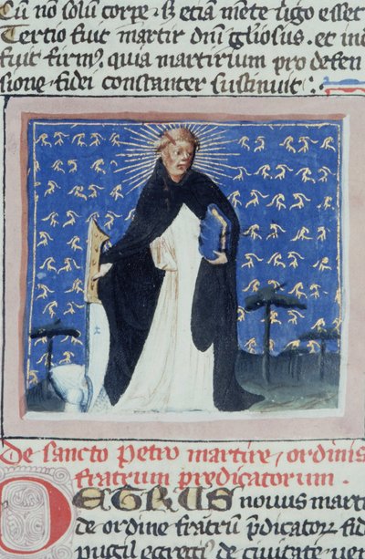 Paní Gen 1111 Page z Legenda Aurea, Bruggy, kolem 1400-10 od Flemish School