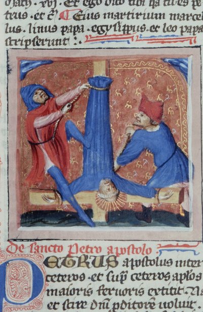 Paní Gen 1111 Page z Legenda Aurea, Bruggy, kolem 1400-10 od Flemish School