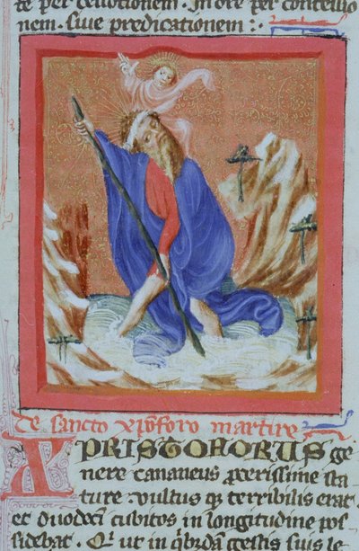 Paní Gen 1111 Page z Legenda Aurea, Bruggy, kolem 1400-10 od Flemish School