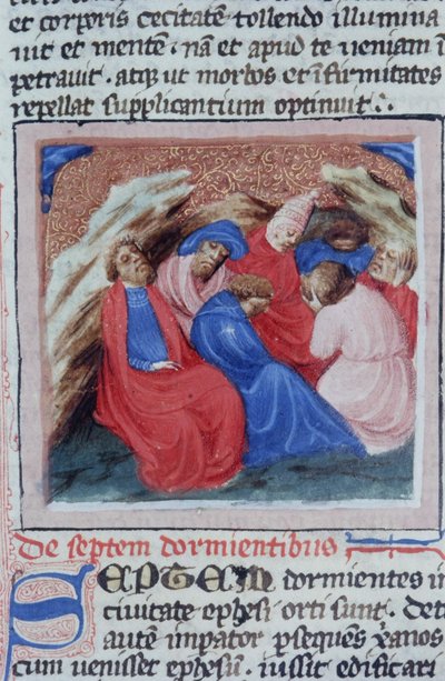 Paní Gen 1111 Page z Legenda Aurea, Bruggy, kolem 1400-10 od Flemish School