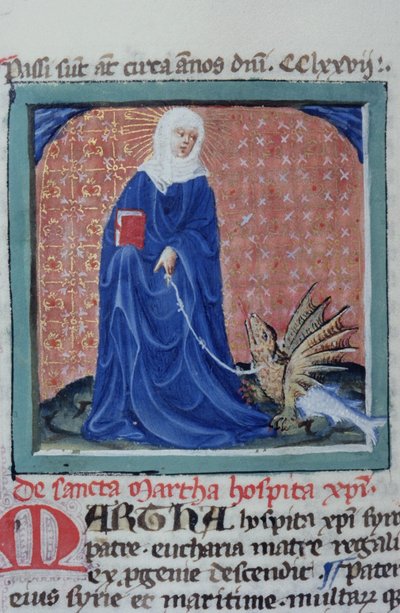 Paní Gen 1111 Page z Legenda Aurea, Bruggy, kolem 1400-10 od Flemish School