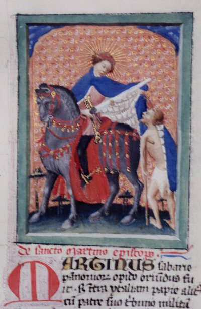 Paní Gen 1111 Page z Legenda Aurea, Bruggy, kolem 1400-10 od Flemish School