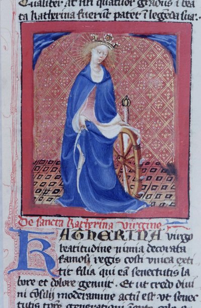 Paní Gen 1111 Page z Legenda Aurea, Bruggy, kolem 1400-10 od Flemish School