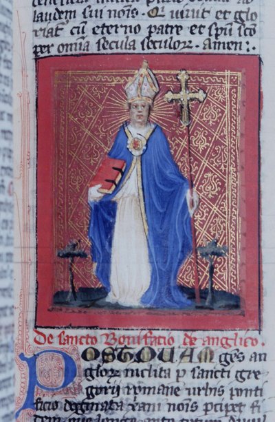 Ms Gen 1111 Stránka z Legendy Aurea, Bruggy, asi 1400-10 od Flemish School
