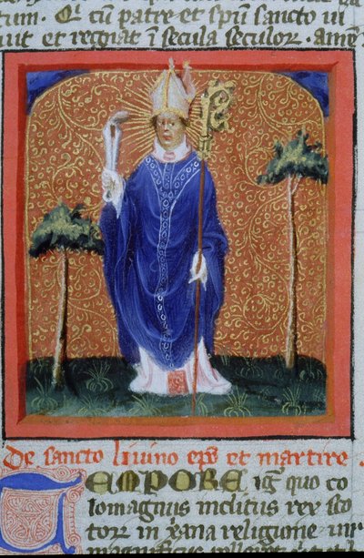 Paní Gen 1111 Page z Legenda Aurea, Bruggy, kolem 1400-10 od Flemish School