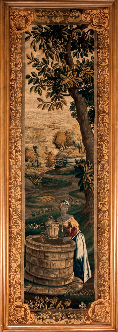 Palác (Hrad Eu). Muzeum (Louis-Philippe Museum of the Eu castle). Vlámský gobelín. 18. století. od Flemish School