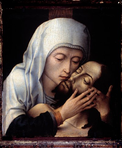 Pieta (malba, cca 1470) od Flemish School