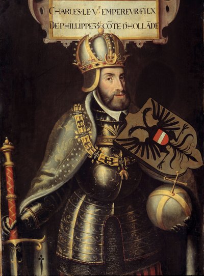 Portrét na nohou Karla V od Flemish School