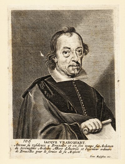 Portrét Jacoba Franquarta, vlámského malíře, architekta a rytce od Flemish School