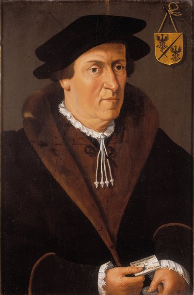 Portrét Jana de Fevere, kolem 1540-59 (olej na panelu) od Flemish School