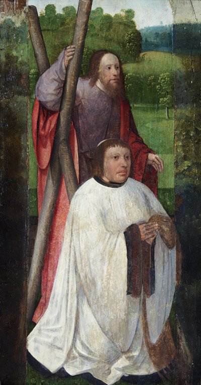 Svatý Ondřej a donátor, svatý Jakub [2 panely] od Flemish School