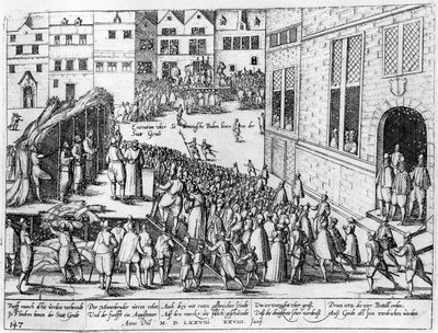 Scény španělské inkvizice v Gentu, červen 1578 od Flemish School