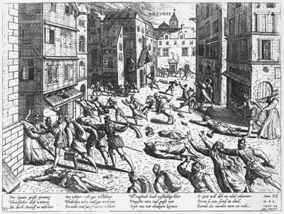 Scény španělského běsnění v Antorffu, 1576 od Flemish School