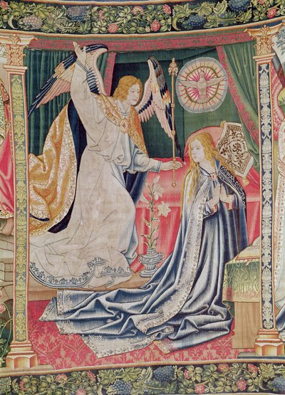 The Annunciation, Brussels Workshop, c.1510 od Flemish School