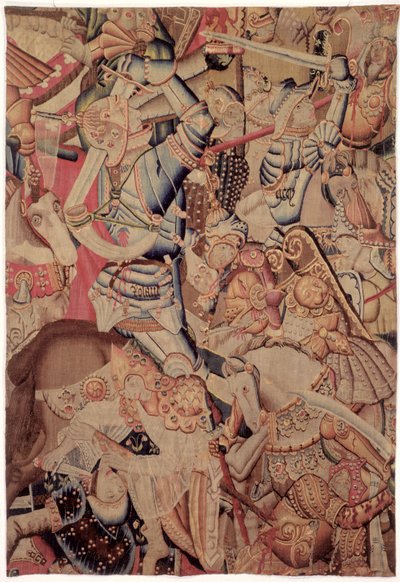 Bitva u Roncevaux, z Historie Karla Velikého od Flemish School