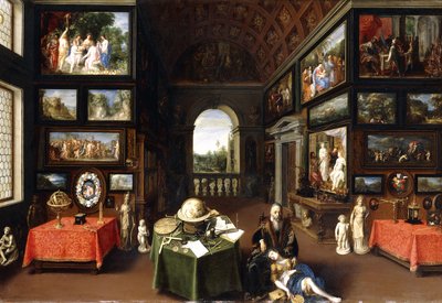 Interiér obrazárny s personifikacemi malby a kresby, c.1630 od Flemish School