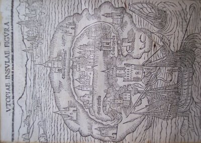 Titulní strana Utopie, Thomas More, Leuven 1516 od Flemish School
