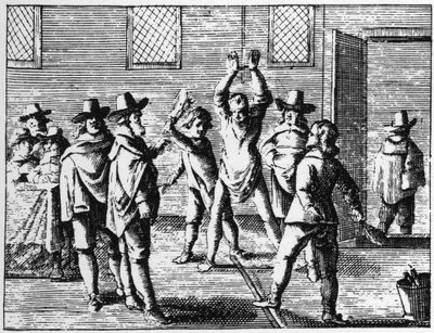 Wizard Bičování dětmi - rytina z roku 1725 v "" La Sorcellerie demasquee "" (