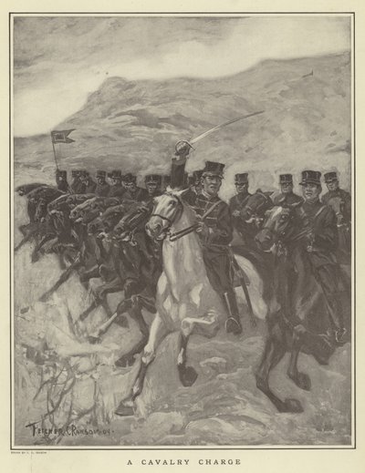 Útok kavalerie od Fletcher C. Ransom