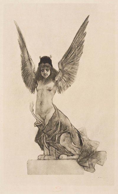 Sfinga ženského pohlaví nebo Paralelní od Félicien Rops