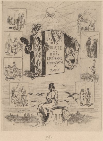 Frontispiece: The Dregs of Society (Les bas-fonds de la societe) od Félicien Rops