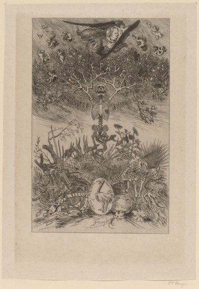 Frontispiece: The Waifs (Les Epaves) od Félicien Rops
