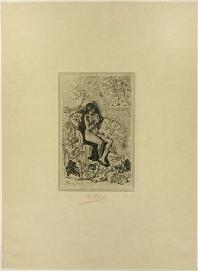 Frontispis pro Rimes de Joie od Félicien Rops