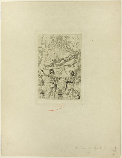 Frontispis k La messe de Gnide od Félicien Rops