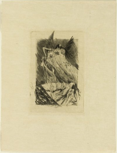 Frontispis k The Dead Kisses od Félicien Rops