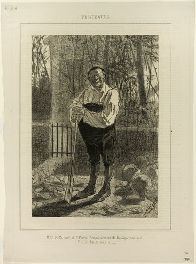 Portrét pana Duboise, kurátora St. Pierre... od Félicien Rops