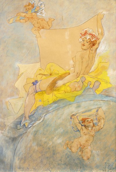 Plakát k výstavě; Plakát k výstavě, 1896 od Félicien Rops