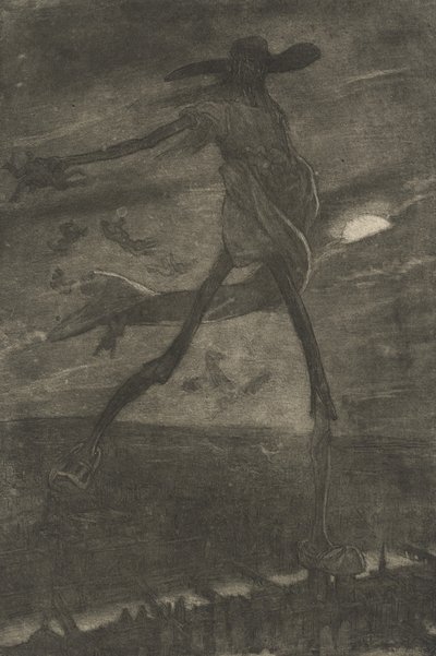 Satan setí koukol Satan secí koukol. od Félicien Rops