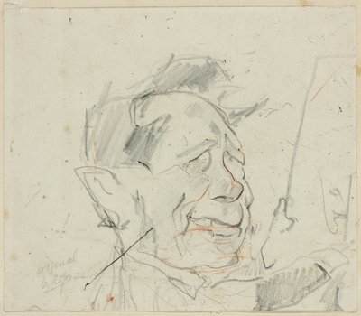 Náčrt Ferdinanda Marinuse od Félicien Rops