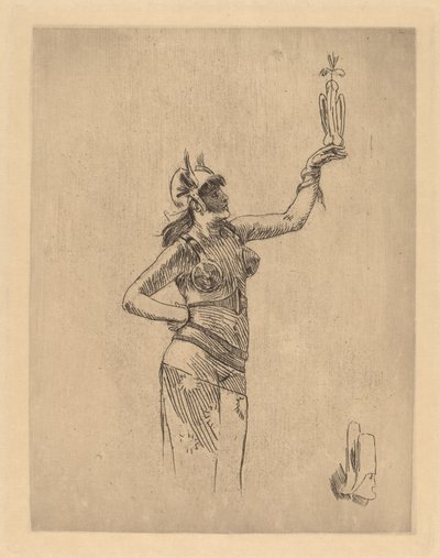 Falconer (La fauconniere) od Félicien Rops