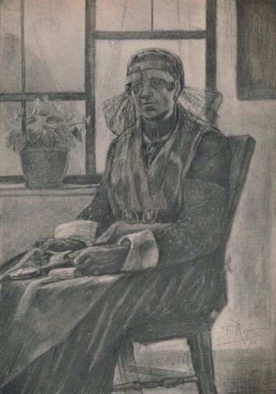 Krajkářka, 1946 od Félicien Rops