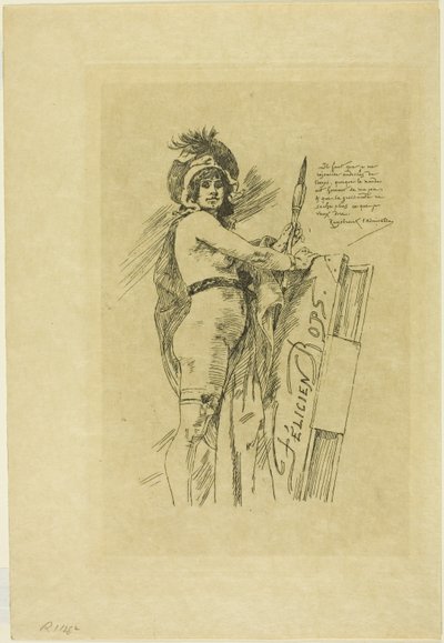 Múza Féliciena Ropse od Félicien Rops