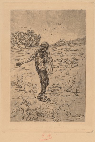 Podobenství o rozsévači Rozsévač podobenství, 1876. od Félicien Rops