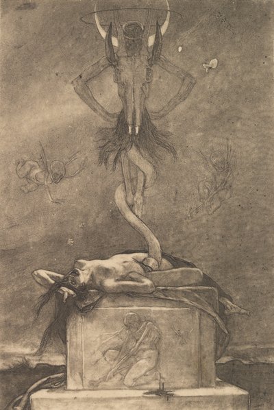 The Sacrifice, od The Satanic Ones, ca. 1882, ca. 1882. od Félicien Rops
