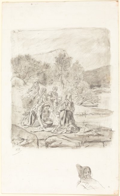 Pračky, kolem 1884-1887. od Félicien Rops