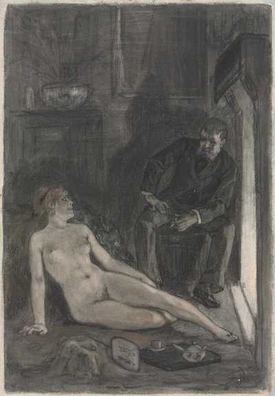 Zimní večer od Félicien Rops