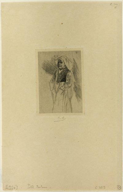 Mladá bretaňská žena od Félicien Rops