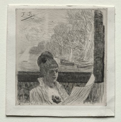 Mladá žena. od Félicien Rops