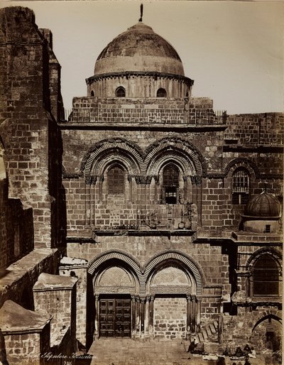 Album Palestine 1887: bazilika Božího hrobu v Jeruzalémě od Félix Bonfils