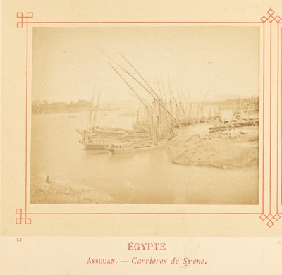 Asuán. - Syenské lomy. od Félix Bonfils