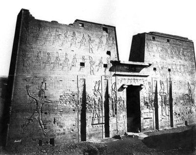 Edfu, Núbie, Egypt, 1878 od Félix Bonfils