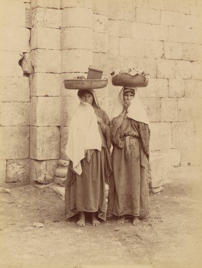 Ženy ze Siloé, Palestina od Félix Bonfils