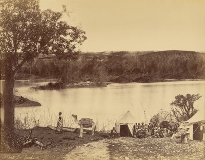Le Jourdain [Řeka Jordán] od Félix Bonfils