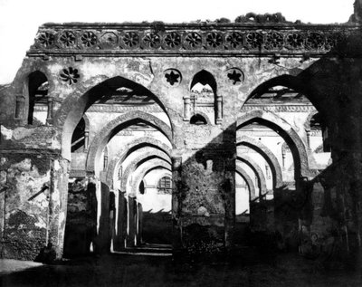 Zřícenina mešity, Káhira, Egypt, 1878 od Félix Bonfils
