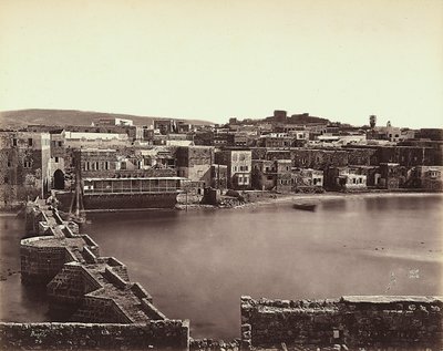 Panoramatický pohled na město v Izraeli od Félix Bonfils